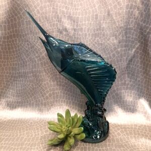 Vintage Avon Swordfish "Sea Trophy" Wild Country After Shave Bottle - Empty